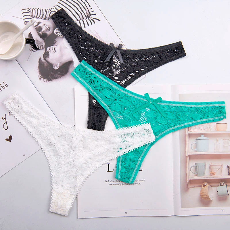 Große größe eine größe XL - XXXL frauen g-string sexy unterwäsche damen höschen dessous hosen tanga intimatewear 3 teile/los