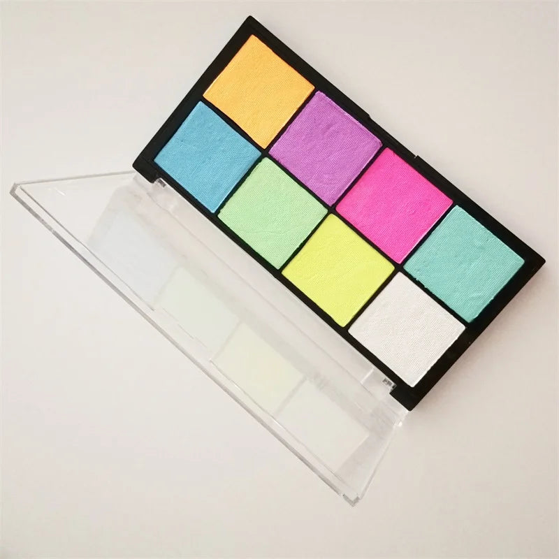 Anpassung 8-Farben-Gesichtskörpermalerei akzeptieren Mikro-Make-up-Paletten