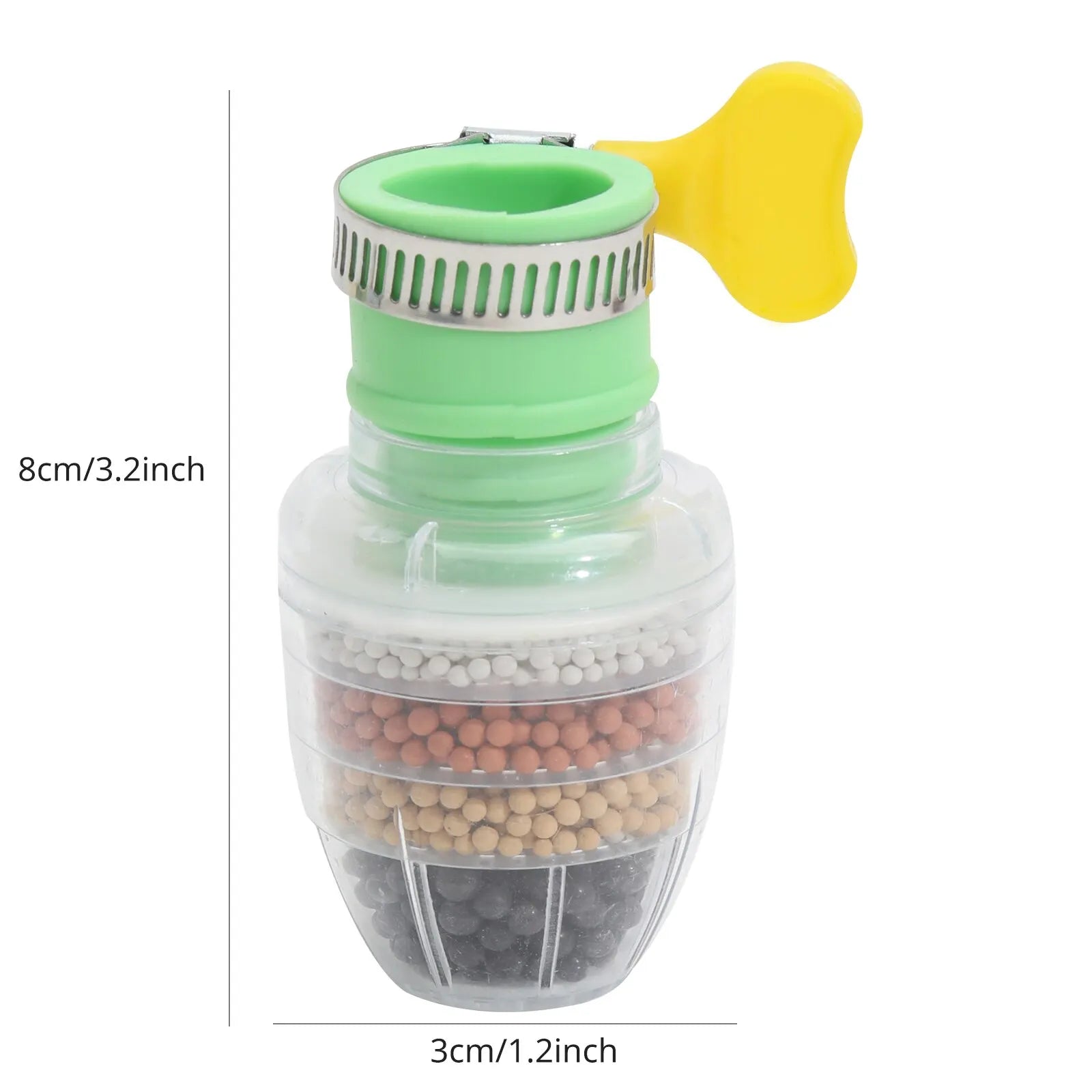 6-lagiger Wasserfilter, Wasserhahn, Luftreiniger, medizinischer Stein, Kokosnusskohle, Düse für Wasserhahn, Küchenzubehör, Haushaltswasserfilter