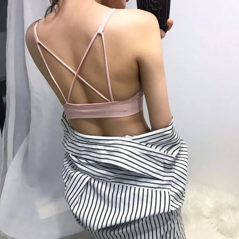 Sexy Schönheit Zurück Bh Rohr Top Anti-licht-versammlung Fitness Sport Fitness Bhs Bügel Unterwäsche Frauen Dessous Ropa mujer