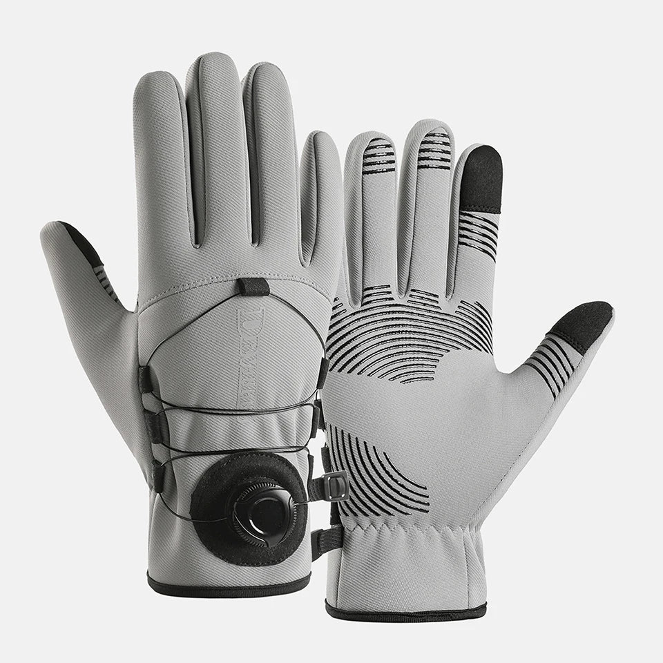 GTUBIKE 1 Paar Winter-Fahrradhandschuhe, warm, wasserdicht, winddicht, Unisex, mit Touchscreen für Outdoor-Reiten, Skifahren, Laufen, Fahrrad