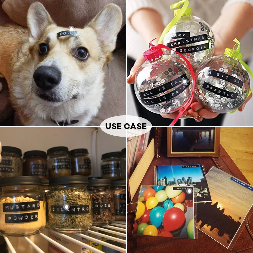 C101 3D-Prägung Schreibmaschine Etikettiermaschine Manueller Etikettierer Kompatible Dymo Druckeretiketten für Dymo 1296 Etikettenherstellung