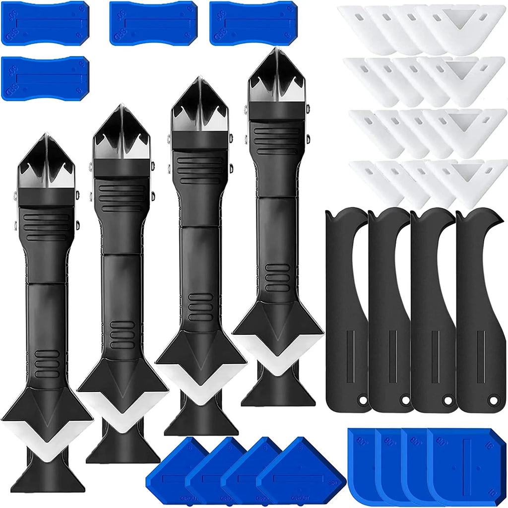5 in 1 Silikon Entferner Dichtstoff Glatte Schaber Abdichten Finisher Mörtel Kit Werkzeuge Boden Form Entfernung Hand Werkzeuge Set Zubehör Neue