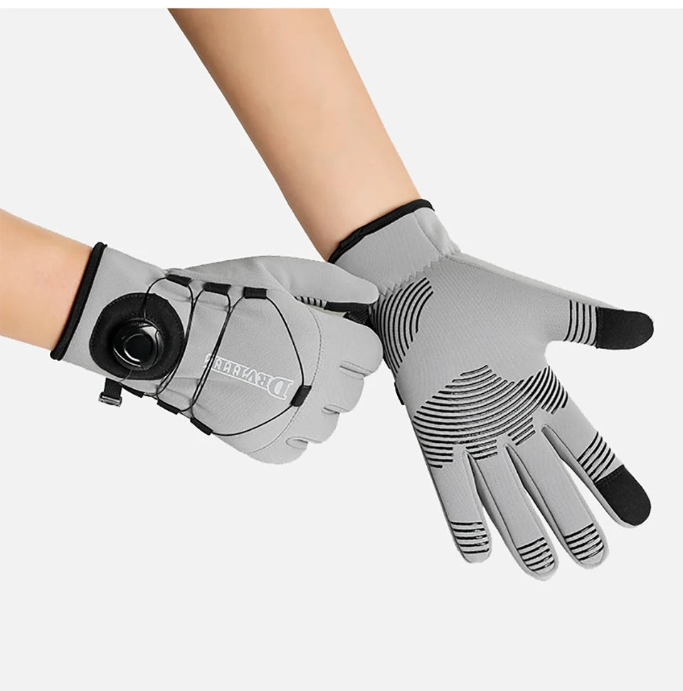 GTUBIKE 1 Paar Winter-Fahrradhandschuhe, warm, wasserdicht, winddicht, Unisex, mit Touchscreen für Outdoor-Reiten, Skifahren, Laufen, Fahrrad