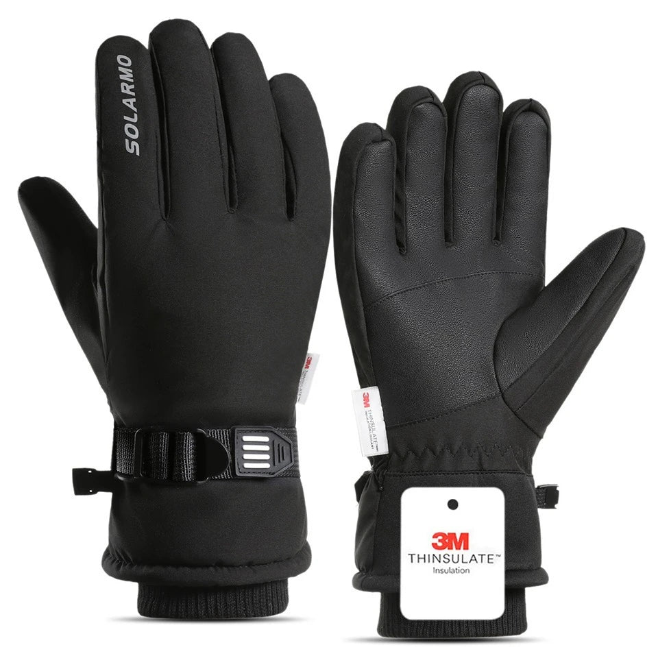 GTUBIKE Winter warme Handschuhe für Outdoor-Radfahren, Skifahren, verdickter, kältebeständiger Handschuh, wasserdichter Touchscreen, Campingausrüstung
