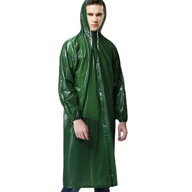 Verdickter PVC-Einweg-Arbeitsplatz-Kuhsehnen-Overall, Regenmantel für Erwachsene, großer Mantel in vielen Farben, wasserdicht, modern, einfach, S...