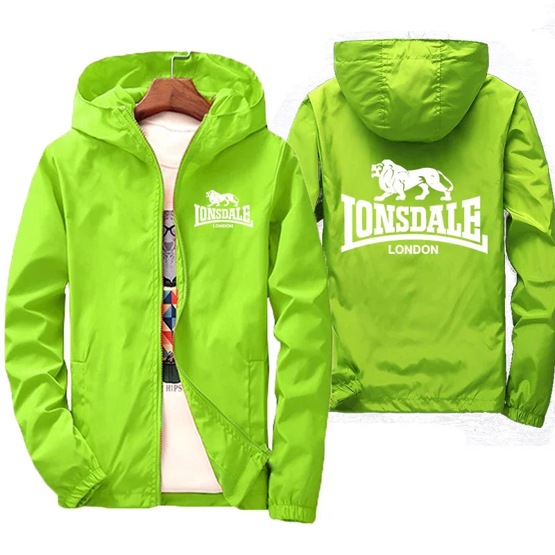 2025, lässige, hochwertige Kapuzen-Reißverschlussjacke für Herren, lässige bedruckte Modejacke, trendige und modische Herrenjacke