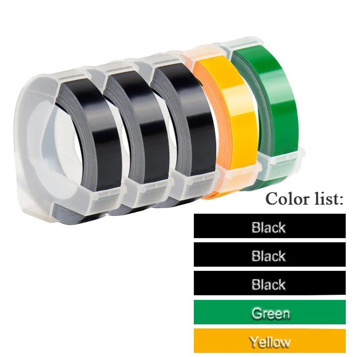 C101 3D-Prägung Schreibmaschine Etikettiermaschine Manueller Etikettierer Kompatible Dymo Druckeretiketten für Dymo 1296 Etikettenherstellung