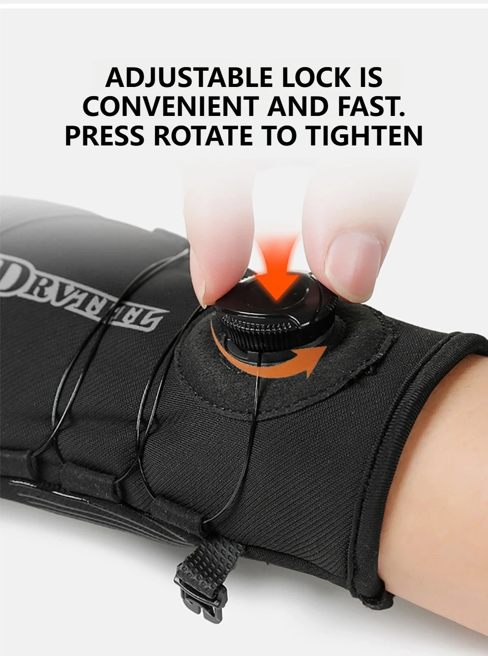 GTUBIKE 1 Paar Winter-Fahrradhandschuhe, warm, wasserdicht, winddicht, Unisex, mit Touchscreen für Outdoor-Reiten, Skifahren, Laufen, Fahrrad