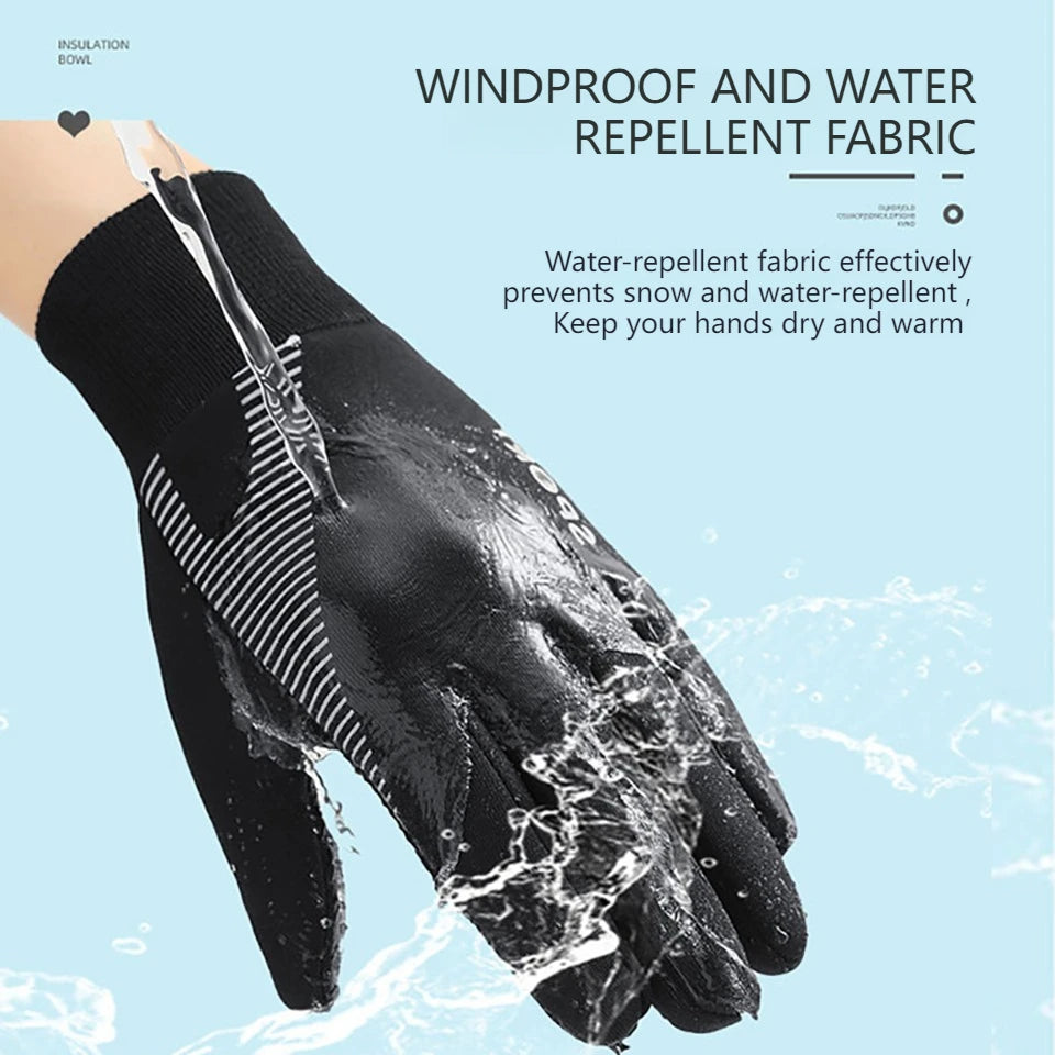 1 Paar warme Winter-Sporthandschuhe für Kinder – wasserabweisende Kinderhandschuhe für kaltes Wetter, Alter 5–13 Jahre, Jungen und Mädchen