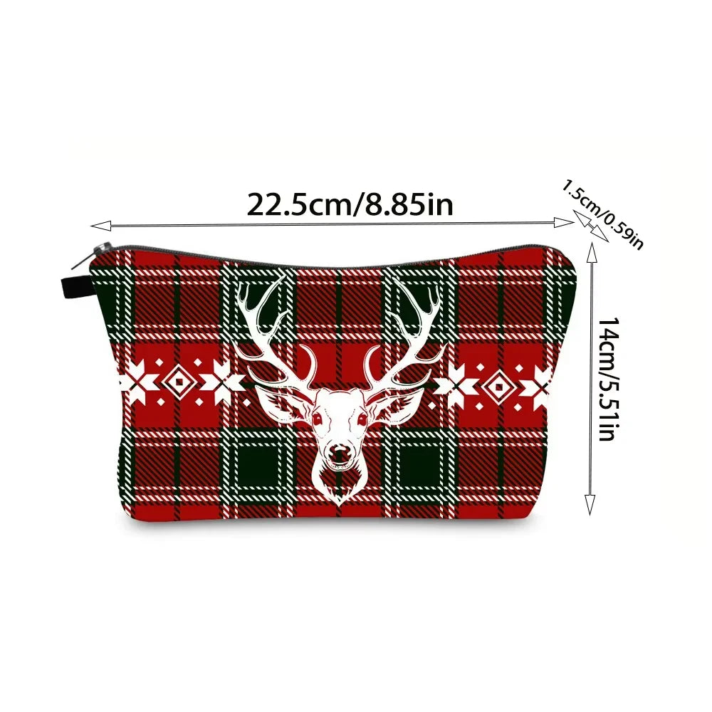 Weihnachts-Make-up-Set für Damen, 6, Lippenstift und Make-up-Tasche, langlebig und einfach aufzutragen, entworfen für Damen und Mädchen