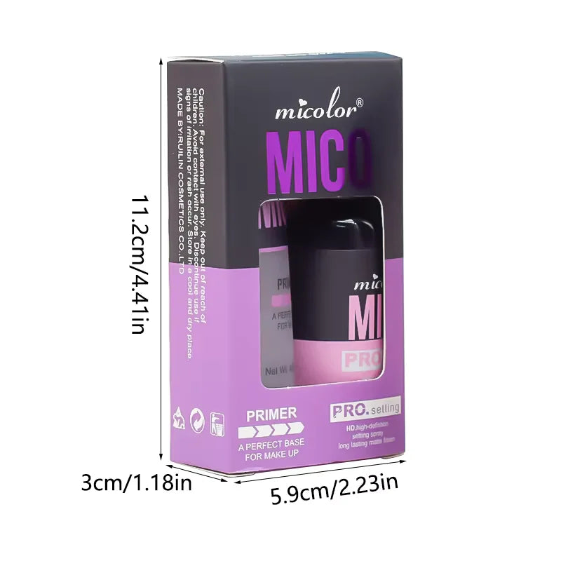 Set-up-Spray + transparentes Make-up-Frontmilch-Set, langanhaltende feuchtigkeitsspendende Set-up-Spray-Make-up-Frontmilch