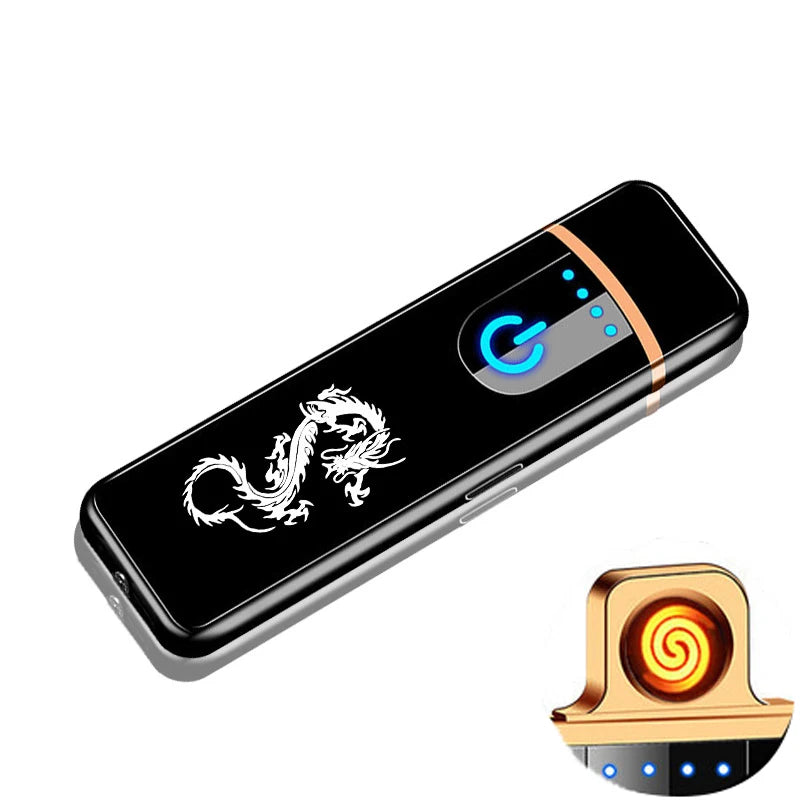 Mini-Elektrofeuerzeug, USB wiederaufladbar, Dual Arc, winddicht, Küchenfeuerzeug, Plasma-Rauch-Zubehör, Weihnachten, Halloween-Geschenk, Neu