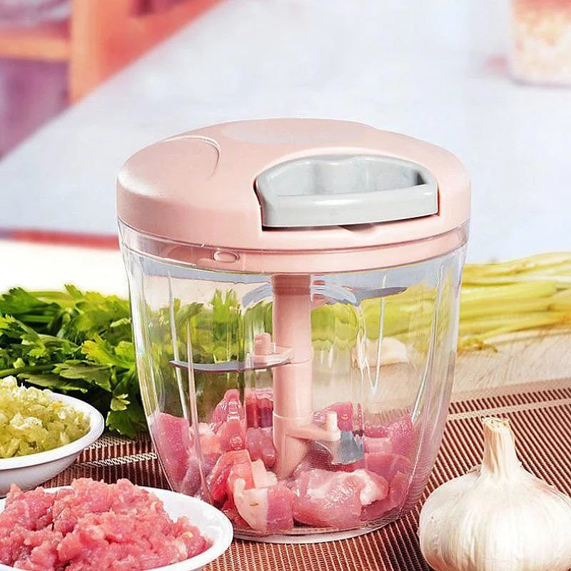 500/900ML Manuelle Fleischwolf Knoblauch Chopper Drehen Knoblauch Presse Crusher Gemüse Zwiebel Cutter Küche Kochen Zubehör