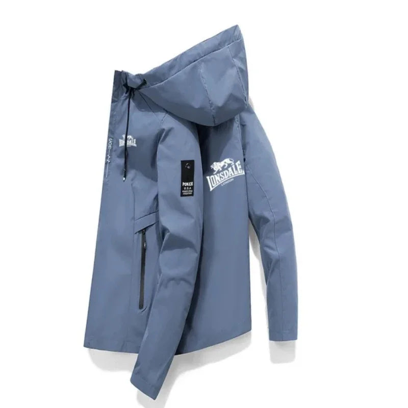 Freizeit-Herrenmantel mit Reißverschluss 2025, Herrenjackenmantel mit Kapuze, ein neuer Stil der High-End-Herrenmode