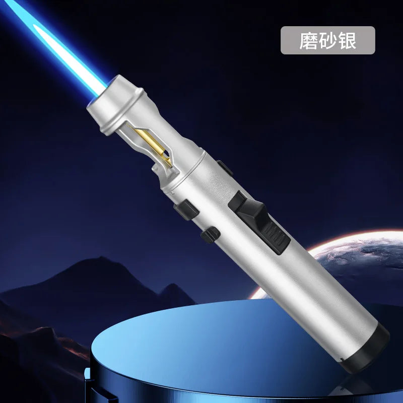 Neue handgehalten Zigarre luftgefüllte Zigarettenanzünder winddicht Butan Camping Moxibustion Zünder Herren Gadget Spritzpistole Großhandel