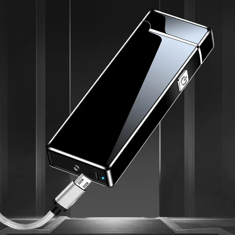 Mini-Elektrofeuerzeug, USB wiederaufladbar, Dual Arc, winddicht, Küchenfeuerzeug, Plasma-Rauch-Zubehör, Weihnachten, Halloween-Geschenk, Neu