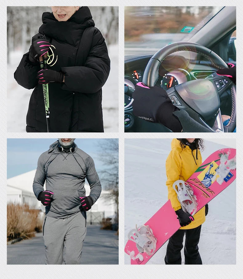 INBIKE Winter-Fahrradhandschuhe für Herren und Damen, warmer Fleece-Fahrradhandschuh zum Reiten, Fahrradhandschuhe, wasserdichtes Touchscreen-Zubehör