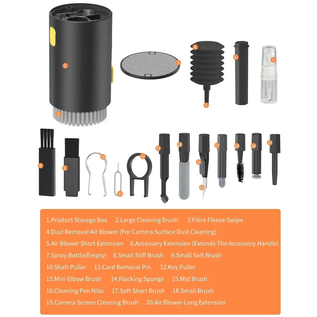 20 in 1/10 in 1 Digitalkamera-Headset, Handy, Laptop, Tastatur, Reinigungswerkzeug-Set, Reinigungsbürste, mehrere Modelle, Reinigungsset