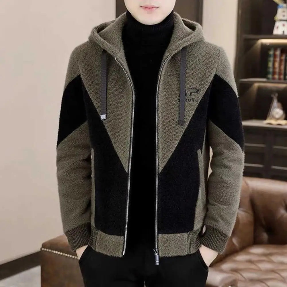 2024 herbst Winter Wolle-mischungen Jacke Männer Dicke warme Casual Business Graben Mantel Dünne Kurze Streetwear Mantel Sozialen Kleidung