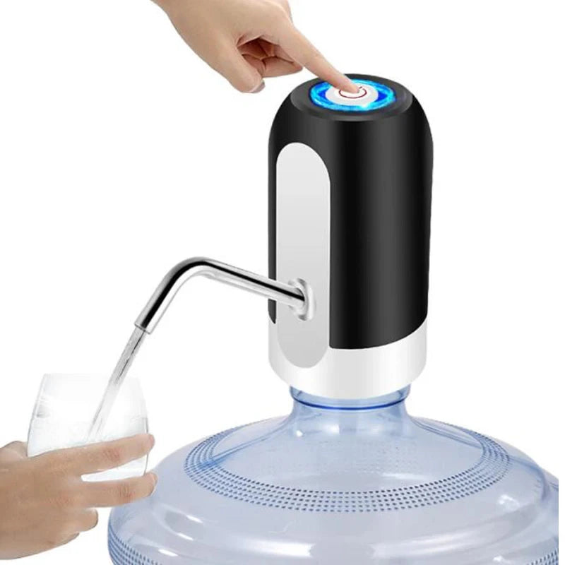 Elektrische kabellose Pumpfwasserflasche, automatische Spenderflasche, wiederaufladbar über USB
