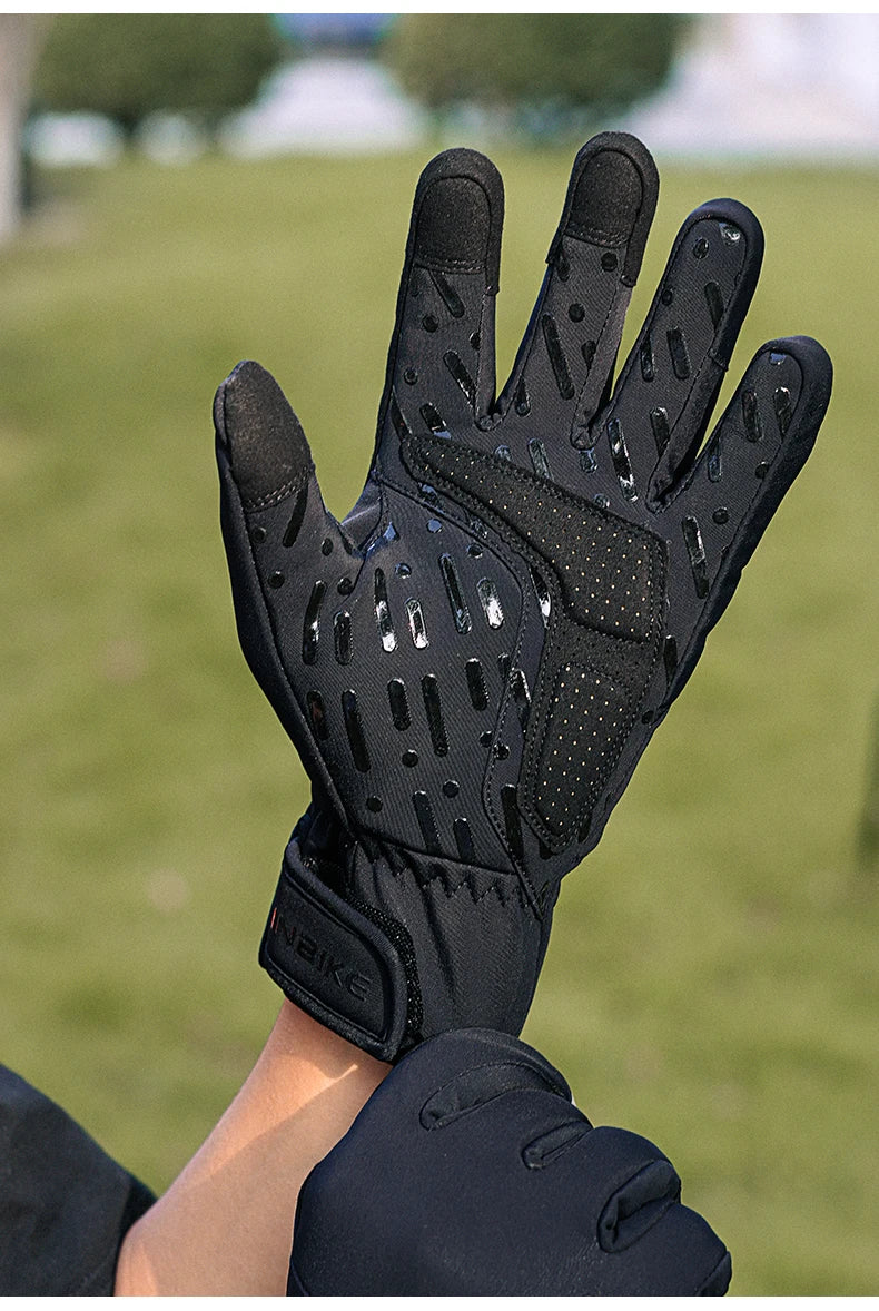 INBIKE Winter-Fahrradhandschuhe für Herren und Damen, warmer Fleece-Fahrradhandschuh zum Reiten, Fahrradhandschuhe, wasserdichtes Touchscreen-Zubehör