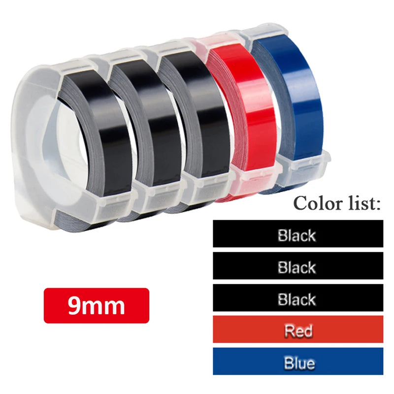 C101 3D-Prägung Schreibmaschine Etikettiermaschine Manueller Etikettierer Kompatible Dymo Druckeretiketten für Dymo 1296 Etikettenherstellung