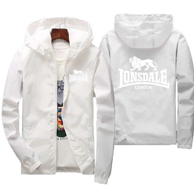 2025, lässige, hochwertige Kapuzen-Reißverschlussjacke für Herren, lässige bedruckte Modejacke, trendige und modische Herrenjacke