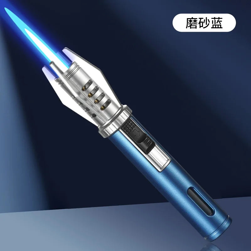 Neue handgehalten Zigarre luftgefüllte Zigarettenanzünder winddicht Butan Camping Moxibustion Zünder Herren Gadget Spritzpistole Großhandel