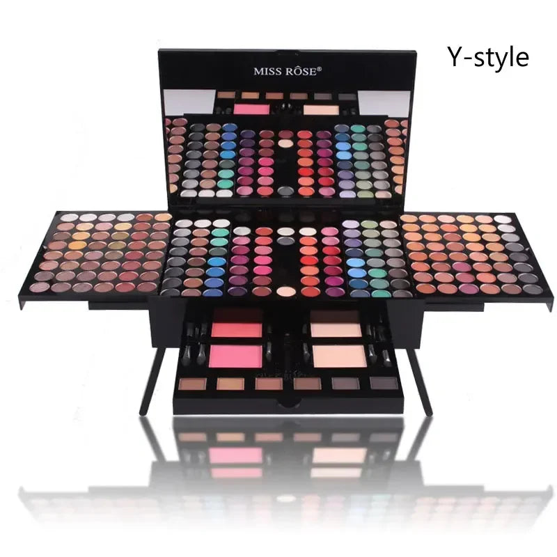 180 Farben Make-up-Palette Geschenk Lidschatten Puder erröten Lippenstift Kosmetik Kit Augen primer leuchtende Lidschatten-Palette Make-up-Set