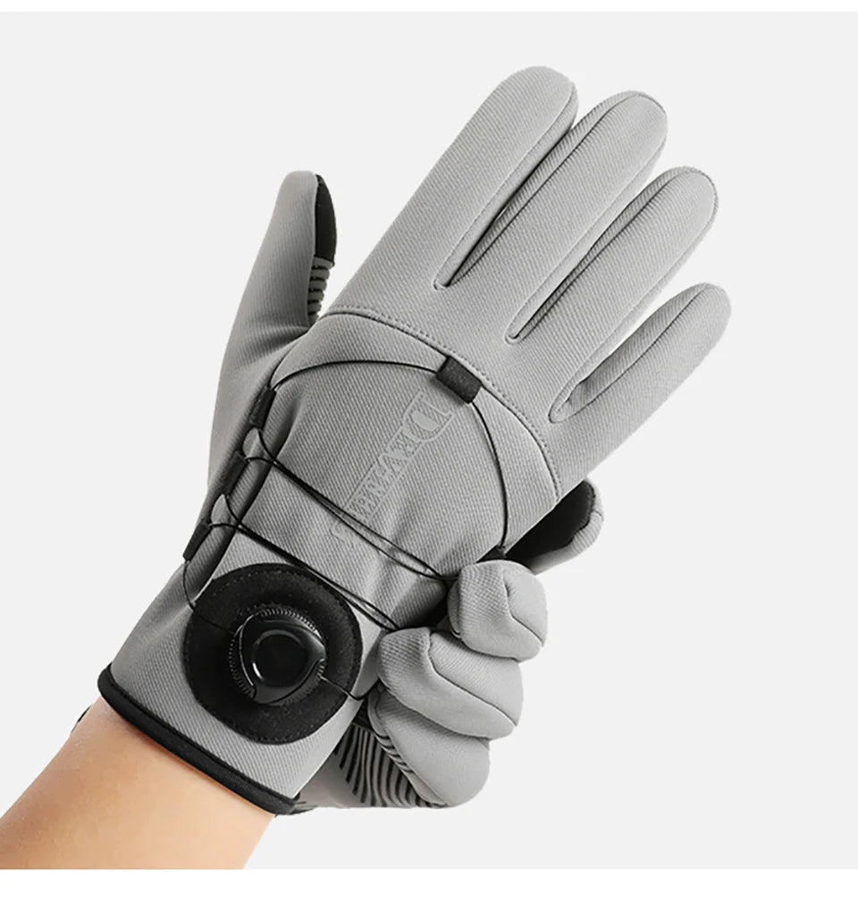 GTUBIKE 1 Paar Winter-Fahrradhandschuhe, warm, wasserdicht, winddicht, Unisex, mit Touchscreen für Outdoor-Reiten, Skifahren, Laufen, Fahrrad