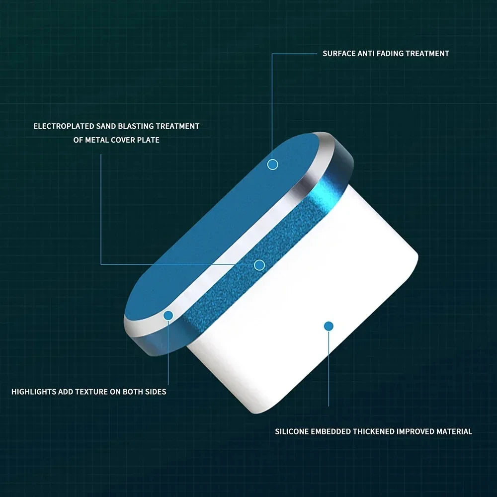 1/5PCS Typ C Metall Staub Stecker Für Samsung Xiaomi Huawei Universal Typ-C Lade Port Schutz Stopper anti-Staub Staubdicht