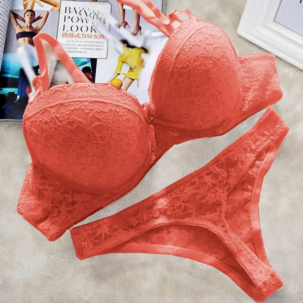 Sexy Spitze Bh Set Strass Volle Tasse Bügel Bhs Damen Push-Up Unterwäsche Thongs Set Weibliche Büstenhalter G-string Dessous