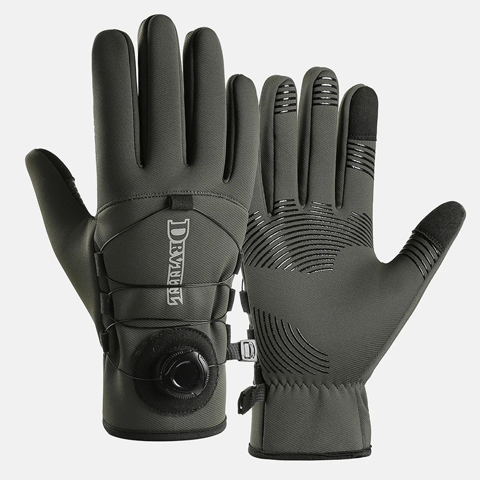 GTUBIKE 1 Paar Winter-Fahrradhandschuhe, warm, wasserdicht, winddicht, Unisex, mit Touchscreen für Outdoor-Reiten, Skifahren, Laufen, Fahrrad