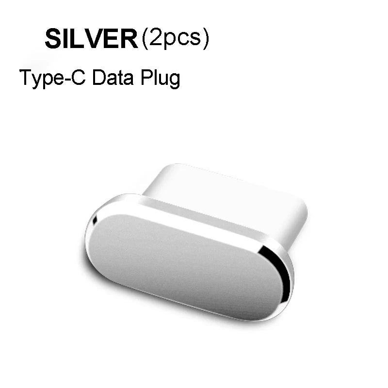 1/5PCS Typ C Metall Staub Stecker Für Samsung Xiaomi Huawei Universal Typ-C Lade Port Schutz Stopper anti-Staub Staubdicht