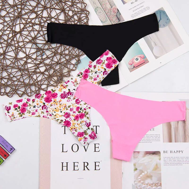 Große größe eine größe XL - XXXL frauen g-string sexy unterwäsche damen höschen dessous hosen tanga intimatewear 3 teile/los