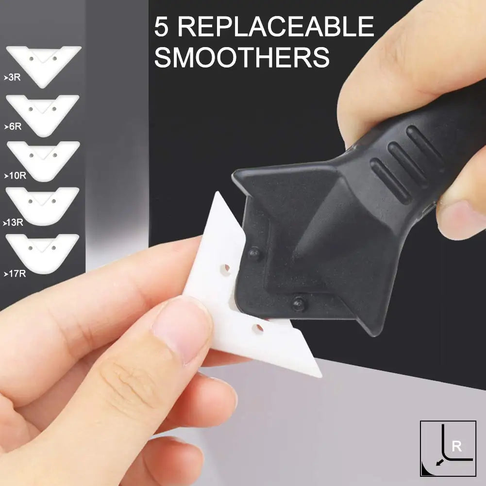 5 in 1 Silikon Entferner Dichtstoff Glatte Schaber Abdichten Finisher Mörtel Kit Werkzeuge Boden Form Entfernung Hand Werkzeuge Set Zubehör Neue