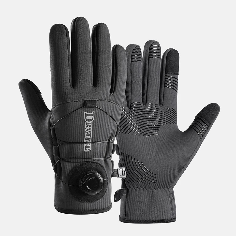 GTUBIKE 1 Paar Winter-Fahrradhandschuhe, warm, wasserdicht, winddicht, Unisex, mit Touchscreen für Outdoor-Reiten, Skifahren, Laufen, Fahrrad
