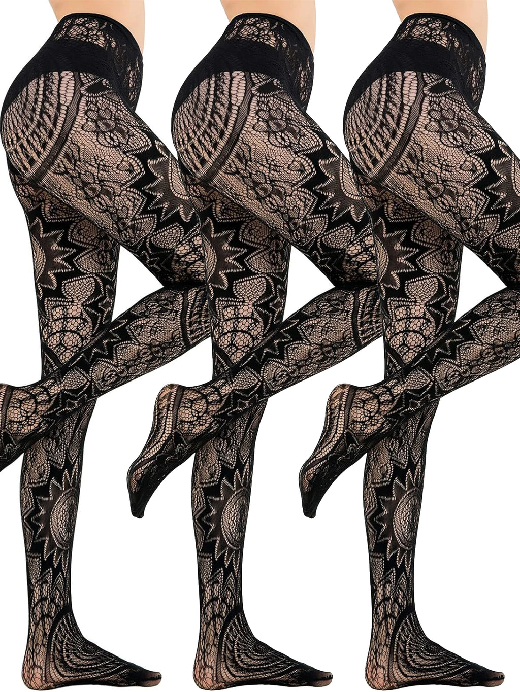 2024 neue Mode Mädchen Netzstrümpfe sexy Tattoo Spitzenstrümpfe Jacquard Spitze hohle Strumpfhosen