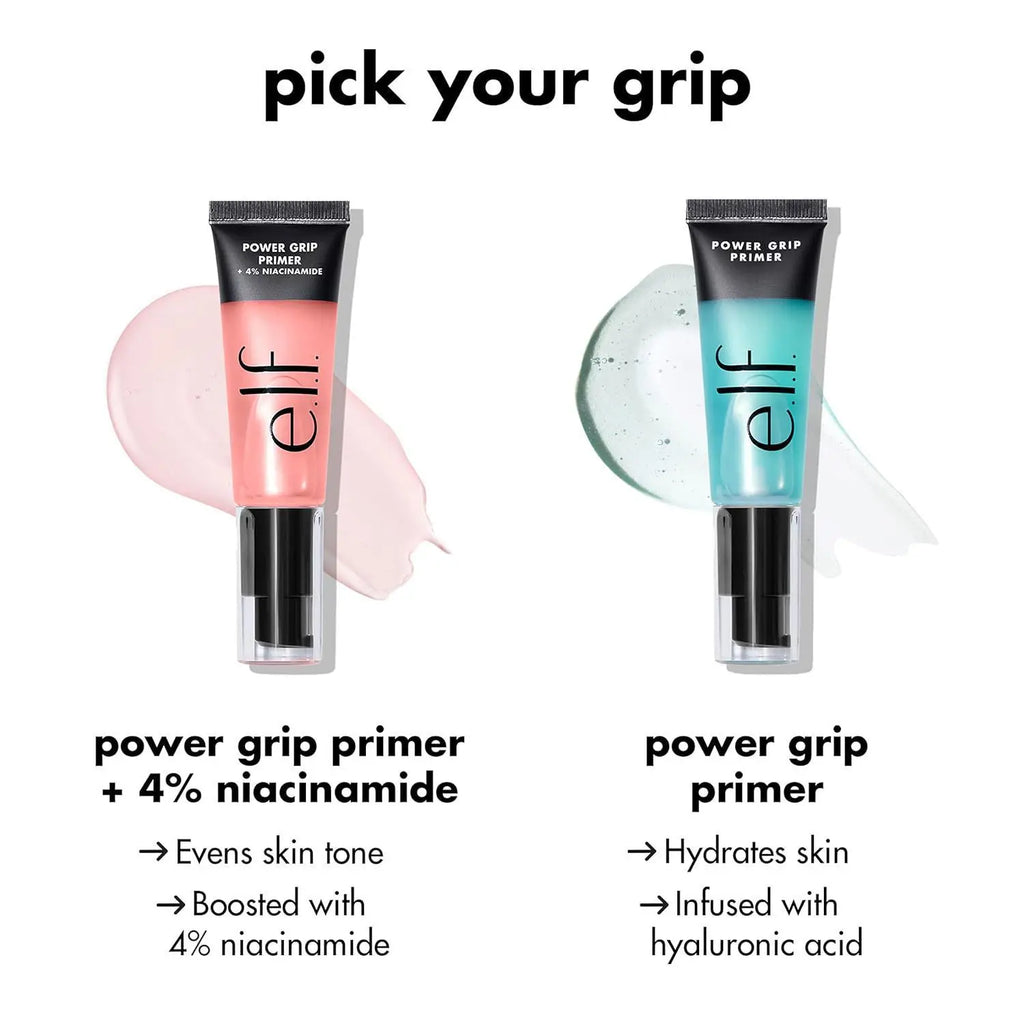 ELF Power Grip Primer Gel Hyaluronic Acid Niacinamide Verhelderend Zuur Hydraterend Langdurig Hydraterend Draag Make-up Cosmetics
