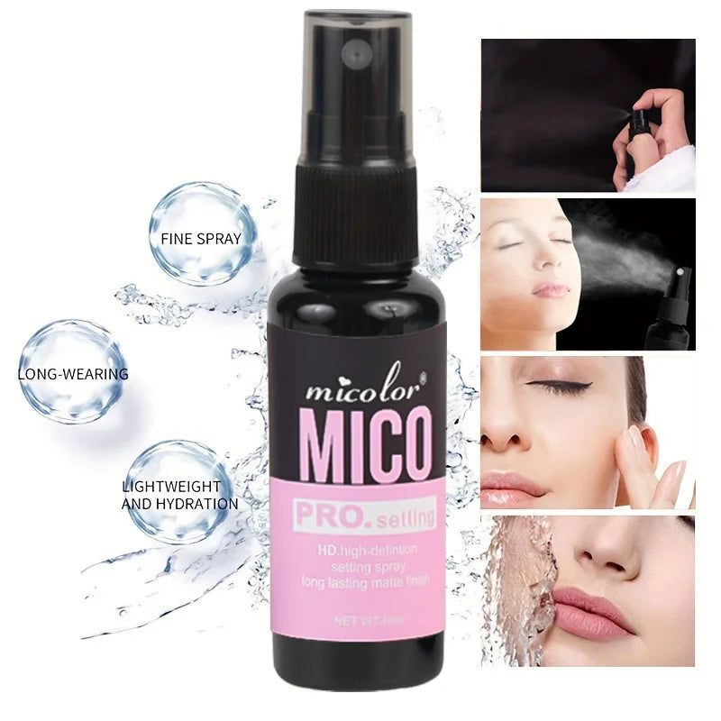 Set-up-Spray + transparentes Make-up-Frontmilch-Set, langanhaltende feuchtigkeitsspendende Set-up-Spray-Make-up-Frontmilch