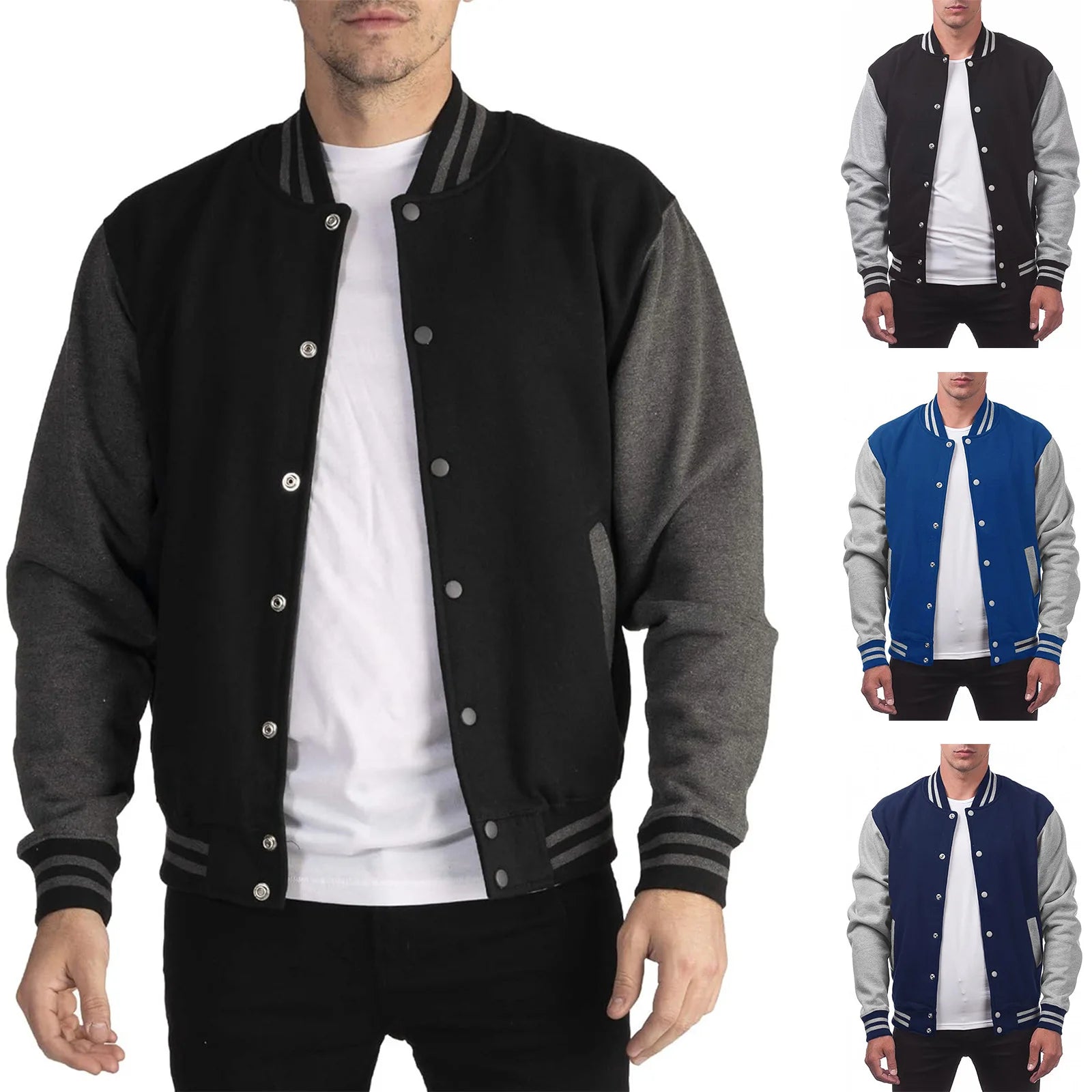 2025, neue Mode, lockere amerikanische trendige Marke, Baseball-Trikot, modische Bomber-Baseballjacke für Herren, lässig, Übergröße, Jacke M-4XL