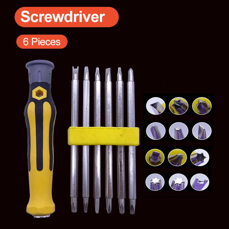 12 In 1 Schraubendreher-set Manipulationssicheren Magnetischen Schraubendreher Bit Hex Torx-schraubendreher Kopf Flache Reparatur Präzision Isolierte Hand Werkzeug