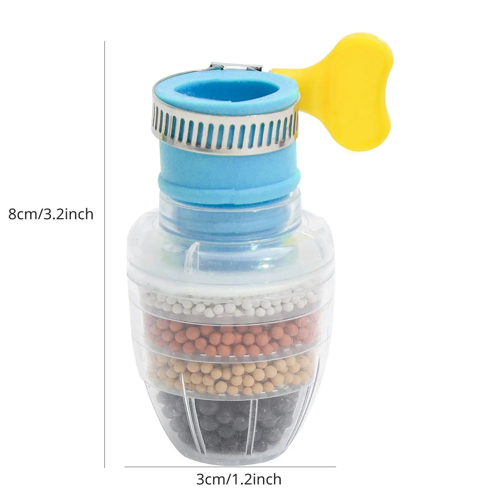 6-lagiger Wasserfilter, Wasserhahn, Luftreiniger, medizinischer Stein, Kokosnusskohle, Düse für Wasserhahn, Küchenzubehör, Haushaltswasserfilter