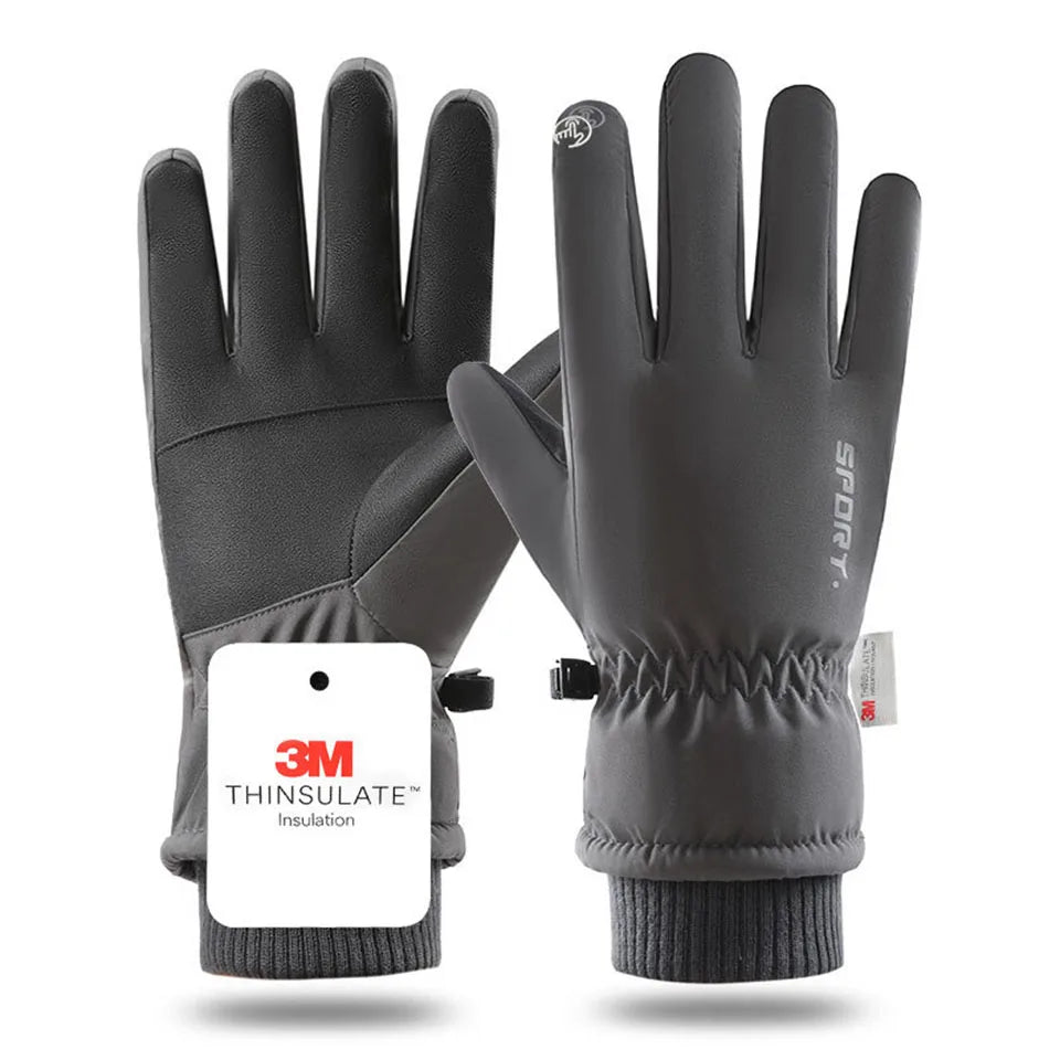 GTUBIKE Winter warme Handschuhe für Outdoor-Radfahren, Skifahren, verdickter, kältebeständiger Handschuh, wasserdichter Touchscreen, Campingausrüstung
