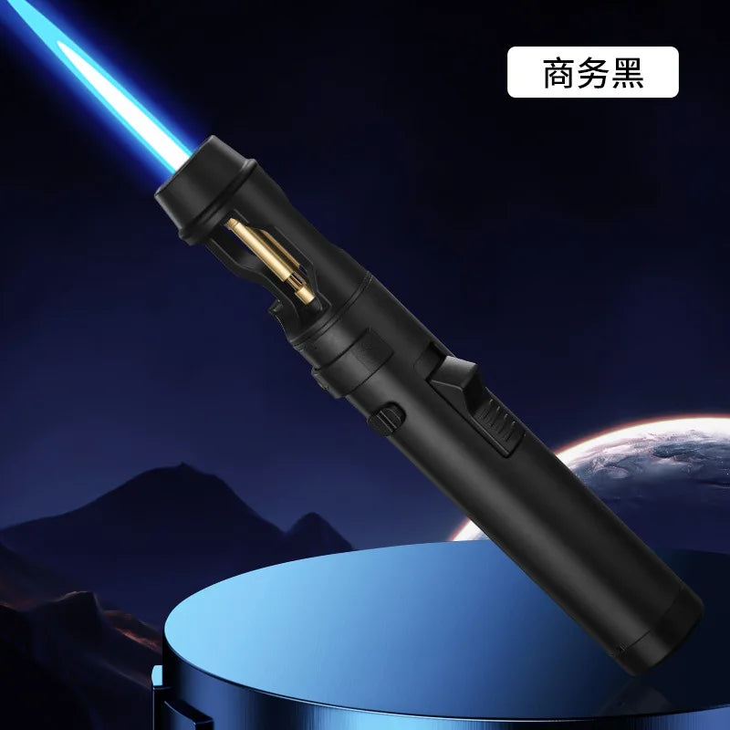 Neue handgehalten Zigarre luftgefüllte Zigarettenanzünder winddicht Butan Camping Moxibustion Zünder Herren Gadget Spritzpistole Großhandel