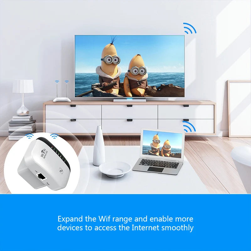 300 m EU UNS Wifi Repeater Drahtlose Signal Verstärker Erweiterte Netzwerk Enhancer Hause Router Durch Die Wand Schlafzimmer Empfangen Bewegen