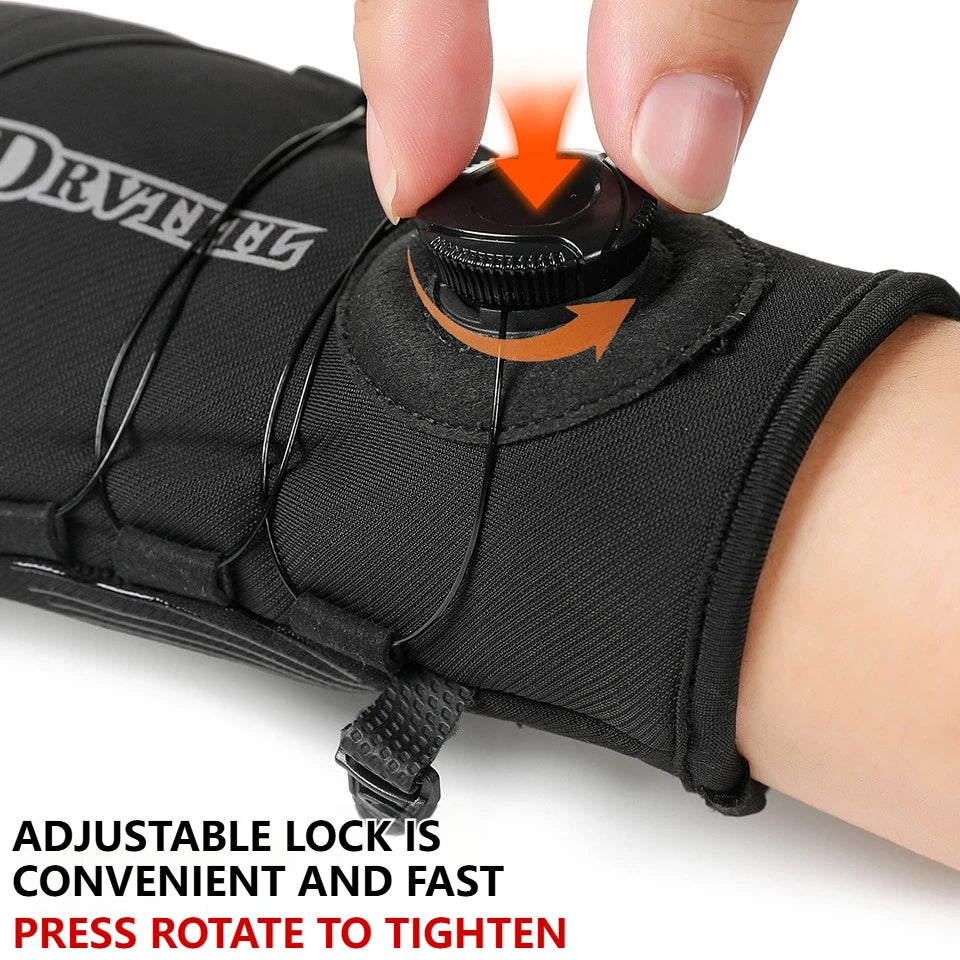 GTUBIKE 1 Paar Winter-Fahrradhandschuhe, warm, wasserdicht, winddicht, Unisex, mit Touchscreen für Outdoor-Reiten, Skifahren, Laufen, Fahrrad