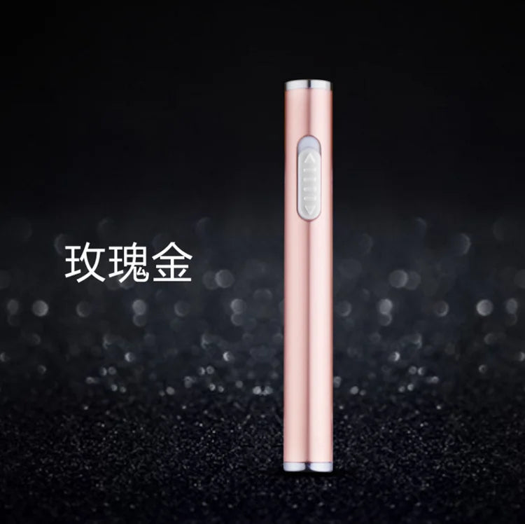 Mini-Zylinderstreifen, elektronisches Wolframdraht-Feuerzeug, USB wiederaufladbar, flammenlose Feuerzeuge, intelligente Fingerabdruck-Zündung als Geschenk