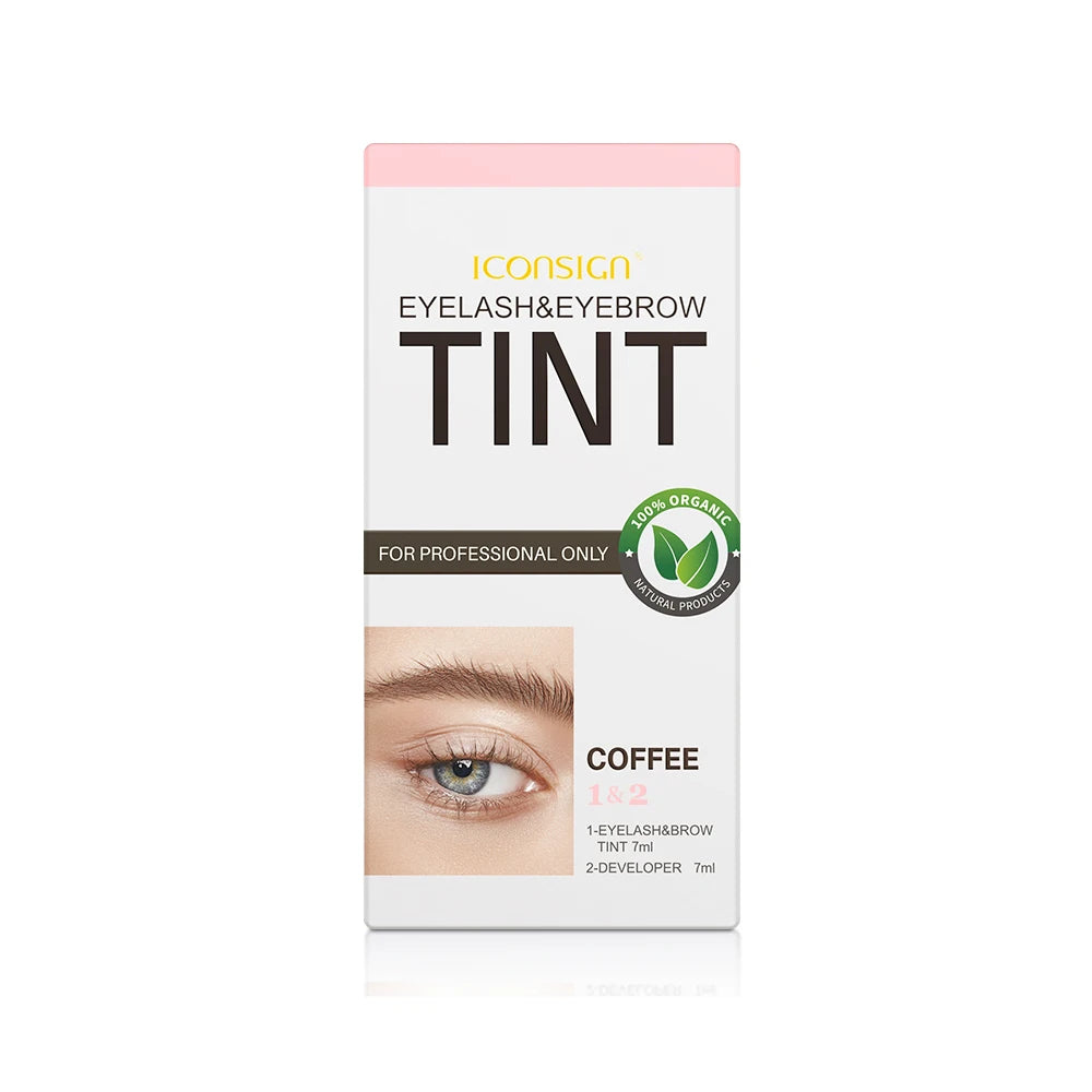 ICONSIGN Wimpern-Augenbrauen-Färbemittel-Set, Mascara-Lift, Tönung, Tattoo, Augen, Make-up-Werkzeuge, hält 60 bis 80 Tage